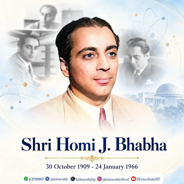 Kishan Reddy Remembers Homi Bhabha on Birth Anniversary
