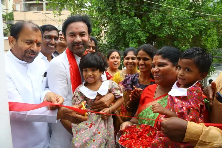 Kishan Reddy Reviews Anganwadi Centre in Hyderabad's Khairatabad