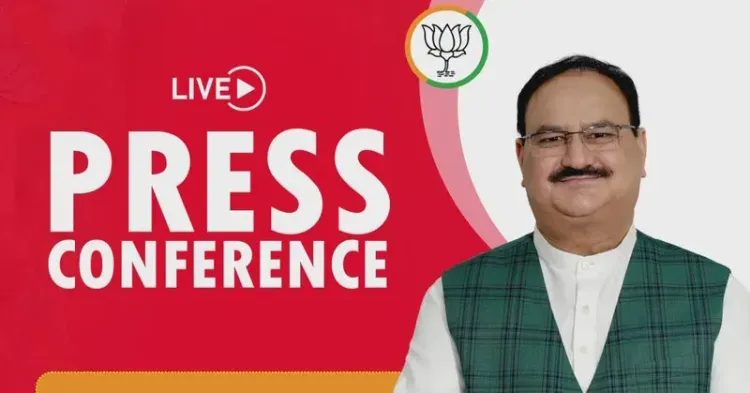 Kishan Reddy shares BJP chief Nadda's press conference live