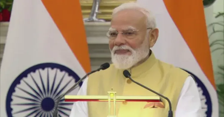 Kishan Reddy shares live feed of PM Modi-Japan PM joint press meet