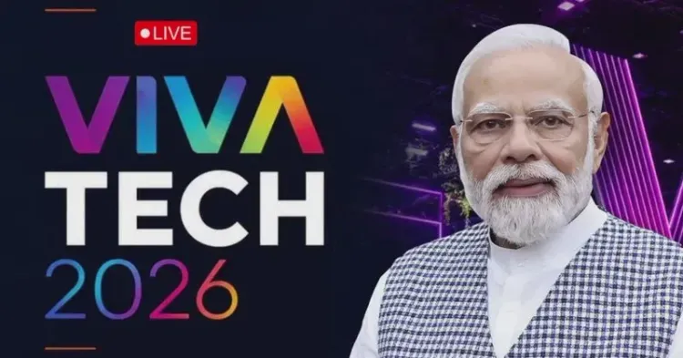Kishan Reddy shares PM Modi's live address at VivaTech 2026, Paris