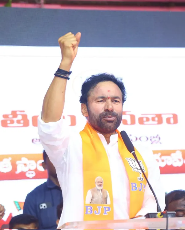 Kishan Reddy Slams KCR, Revanth; Rallies BJP Workers in Telangana