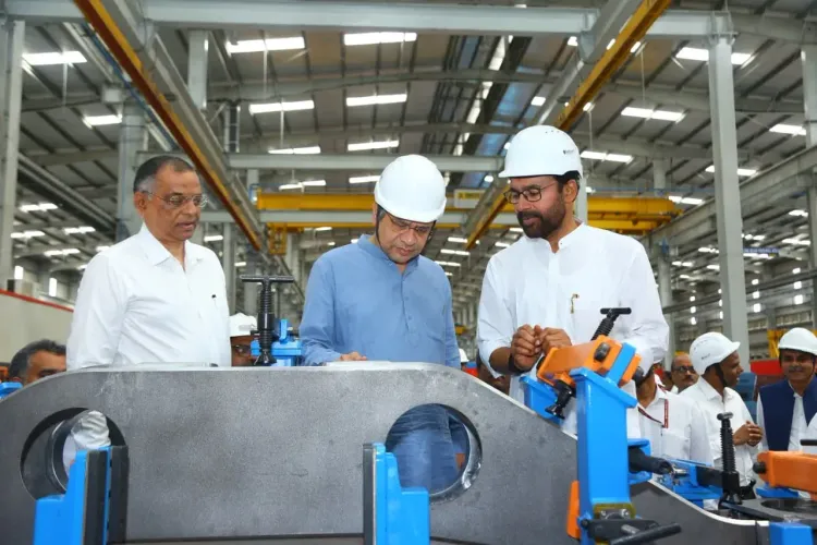 Kishan Reddy, Vaishnaw Visit Medha Rail Factory in Telangana