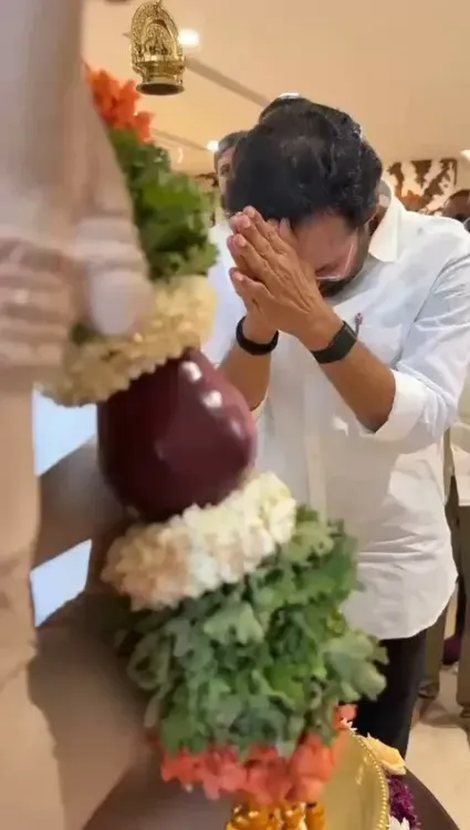 Kishan Reddy Visits Art of Living Ashram in Bengaluru