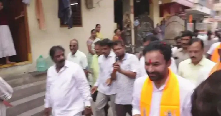 Kishan Reddy Visits Golnaka Basti, Hyderabad in Live Outreach