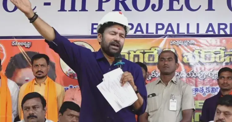 Kishan Reddy Visits KTK-8 Coal Mine in Telangana