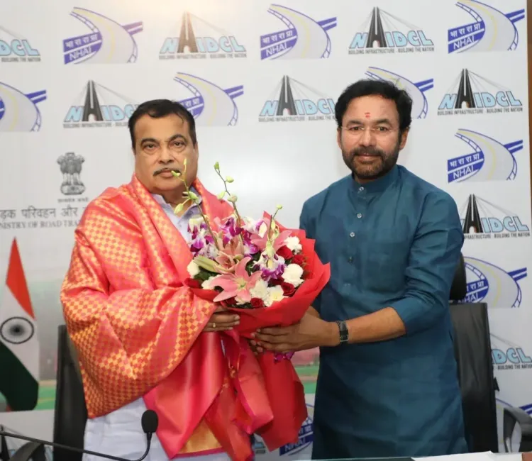Kishan Reddy Wishes Gadkari on Birthday, Hails Road Infrastructure Work