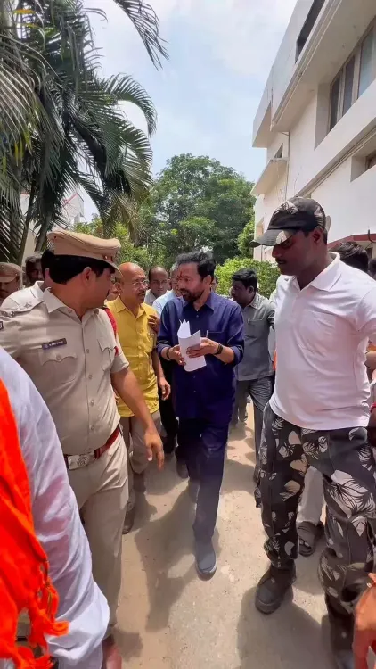 Kishan Reddy's Singareni Bharosa Yatra draws worker support in Telangana