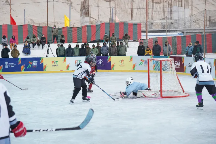 Did the Army Men and Ladakh Women Dominate the KIWG 2026 Ice Hockey Competition?