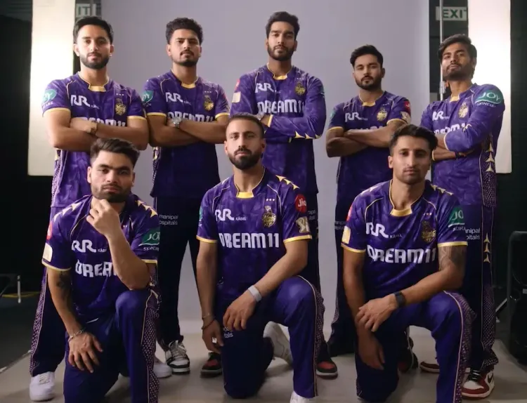 KKR Launches New Jersey Featuring Three Stars for IPL 2025