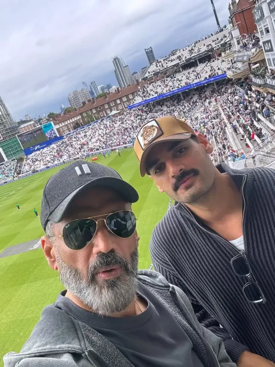 Did KL Rahul’s In-Laws, Suniel Shetty and Ahan Shetty, Celebrate Team India’s Win at the Oval Stadium?