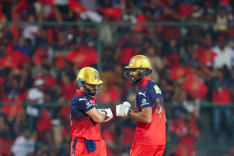 कोहली-पडिक्कल की धमाकेदार बल्लेबाजी, आरसीबी ने जीटी को 5 विकेट से रौंदा — रजत पाटीदार ने की जमकर तारीफ