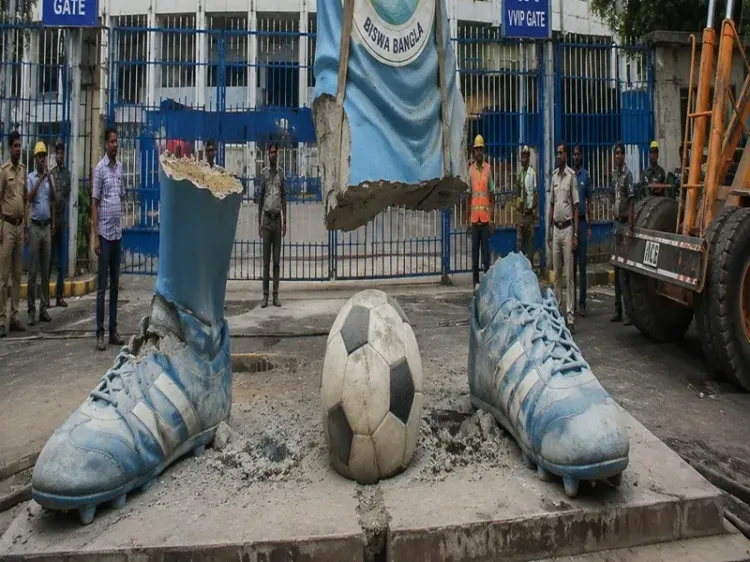 Kolkata's Yuva Bharati Stadium statue removed after years of controversy