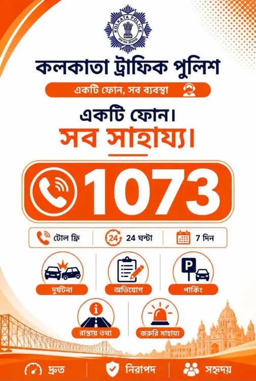 Kolkata Traffic Police helpline 1073: one call for all traffic complaints