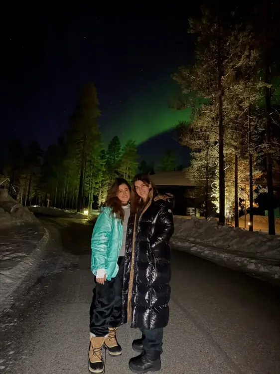 Kriti Sanon and Family Experience the Magic of Northern Lights in Finland
