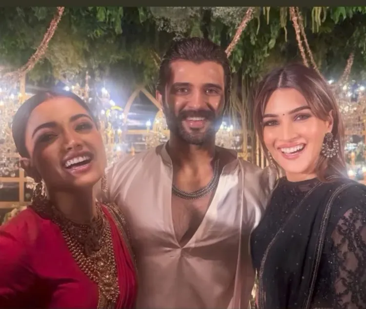 Kriti Sanon Delights Fans with Adorable BTS Moments from Rashmika and Vijay's Hyderabad Reception
