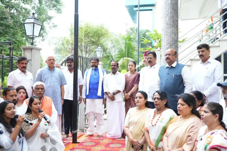 Karnataka BJP marks 80th I-Day; Narayanaswamy hails India as global power under Modi