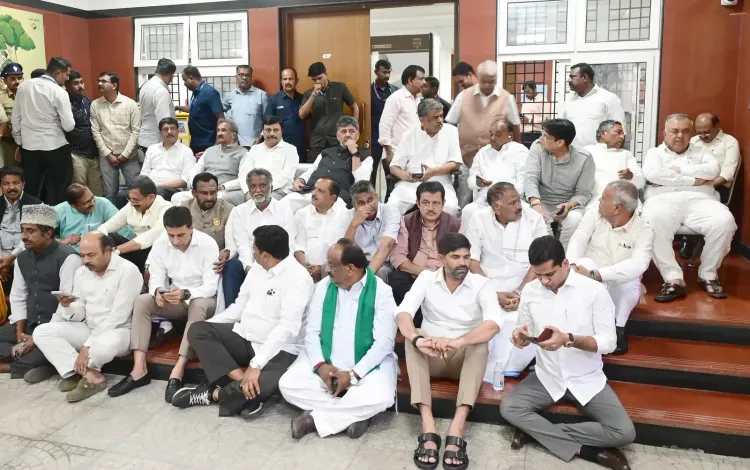 Karnataka BJP demands FIRs, arrest of CM Shivakumar over CEO office protest