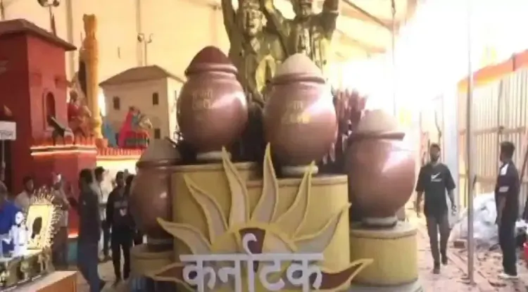 How Does Karnataka's Tableau Illustrate the Journey from Millets to Microchips at Bharat Parv?