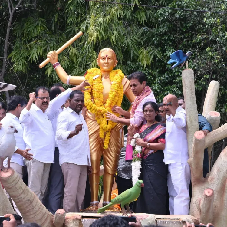 KTR Pays Tribute to Chakali Ilamma on Her Birth Anniversary
