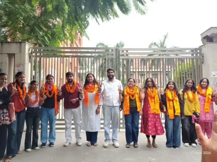 डूसू चुनाव 2026: एबीवीपी का भारती कॉलेज में क्लीन स्वीप, मतगणना 19 सितंबर को
