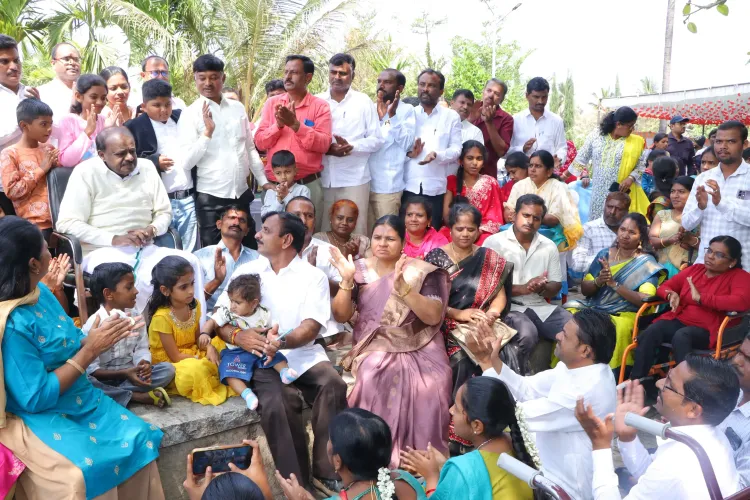 How Did Kumaraswamy Celebrate the Sankranti Festival with Families of Differently-Abled Employees?