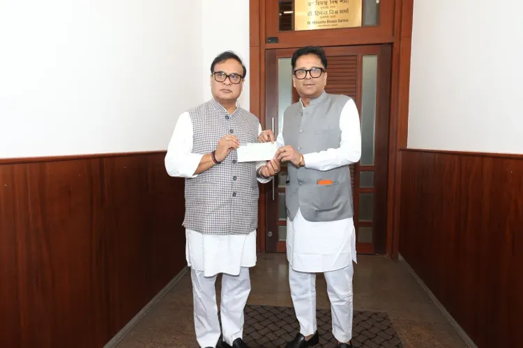 Lakhimpur MLA Manab Deka donates salary to CM Relief Fund