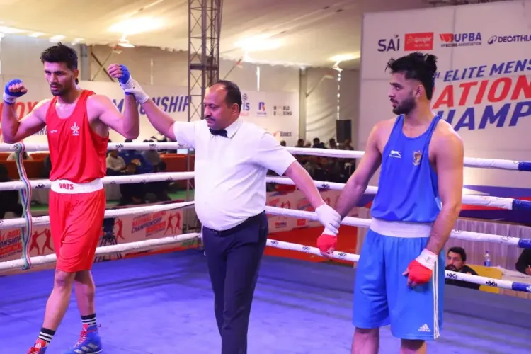 Lakshya Chahar Steers Services to Success on Day 3 of Men's Boxing Nationals