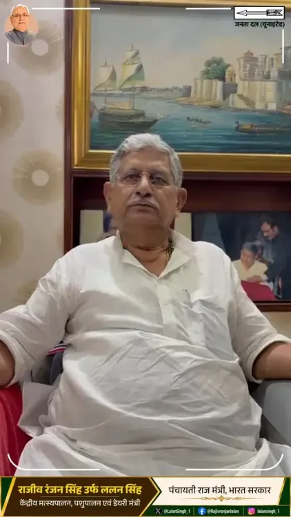 Lalan Singh slams Congress over Vande Mataram stanza row