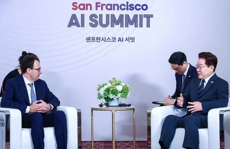 South Korea's Lee meets Jensen Huang, Sam Altman in San Francisco AI push