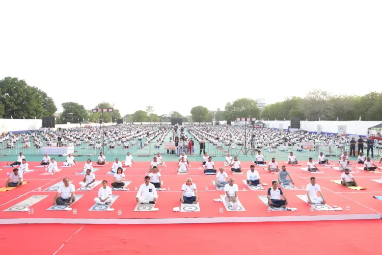 Gujarat Yoga Day 2025: CM Bhupendra Patel leads mass session, 1.25 crore join