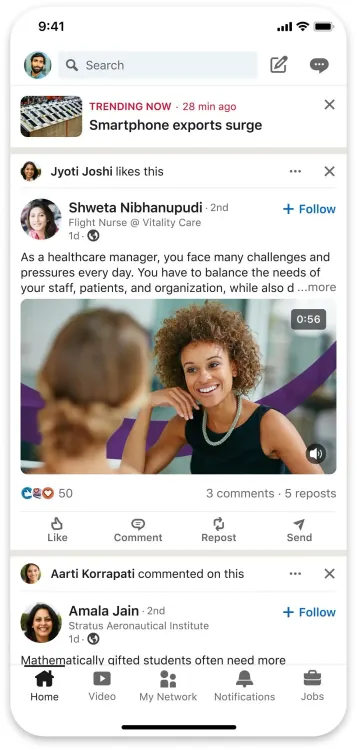 LinkedIn Trials ‘News Banner’ Feature for Professionals in India