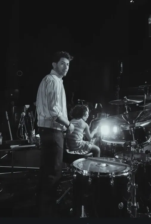 Malti Marie plays drummer girl at Nick Jonas' rehearsals in Las Vegas
