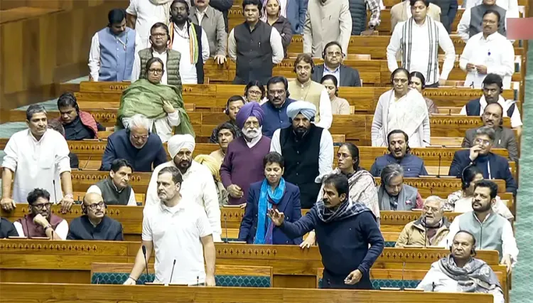 Did the Lok Sabha adjourn after a heated debate over Naravane's 'unpublished' book?