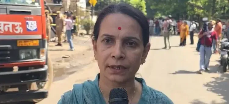 लखनऊ अलीगंज अग्निकांड: चश्मदीद माला निगम बोलीं — 'एक ही रास्ता था, आग ने सब बंद कर दिया'