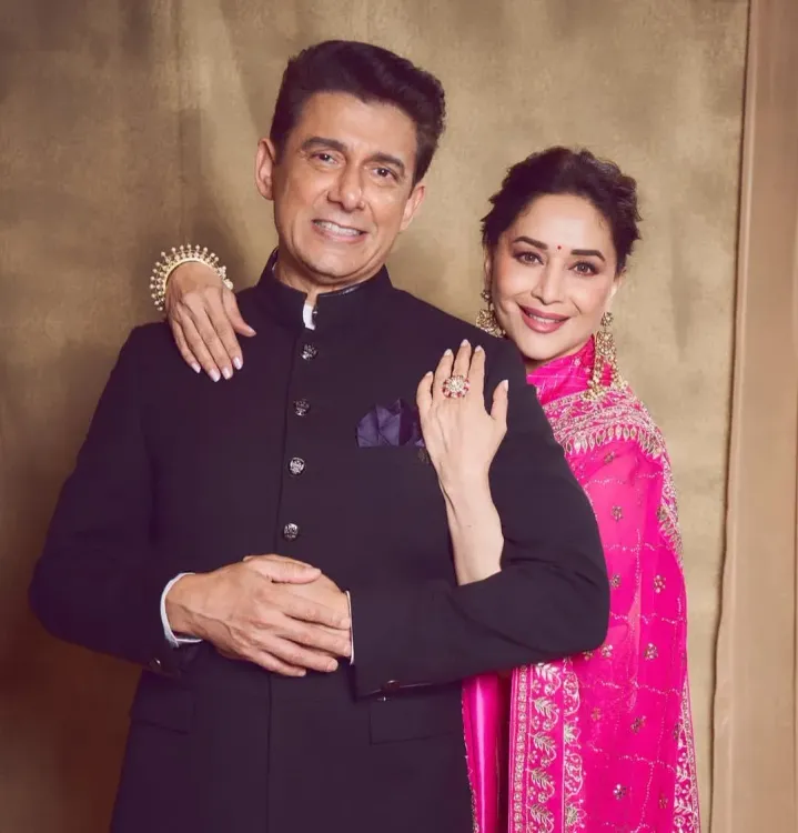 Madhuri Dixit shares romantic moments with husband Dr. Shriram Nene