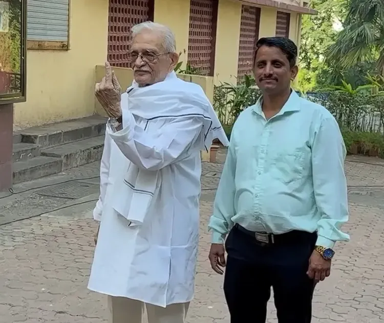 Maha local Polls: Gulzar marks his vote, Kiran Rao and Junaid Khan join the electoral roll
