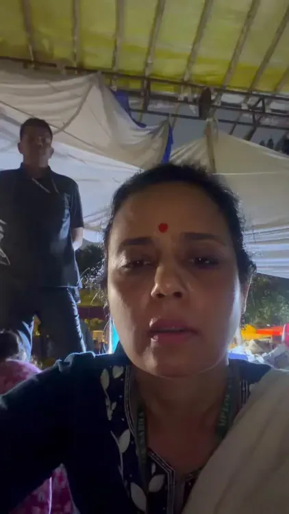Mahua Moitra at Jantar Mantar, Targets Modi and Shah