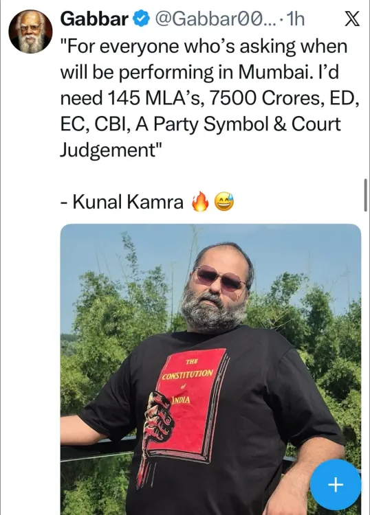 Mahua Moitra praises comedian Kunal Kamra on X