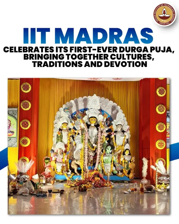 IIT Madras hosts maiden Durga Puja, draws 2,500 visitors in 4 days