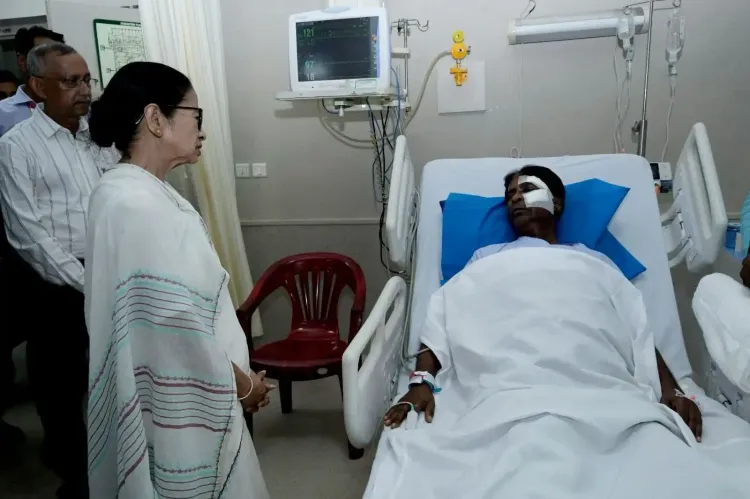 Did Mamata Banerjee Visit Injured BJP MP Khagen Murmu?