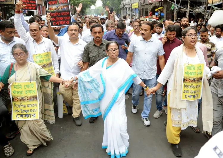 Mamata Banerjee's Kolkata protest walk draws thin crowd amid TMC crisis