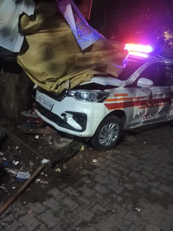 Did a Police Vehicle Cause a Man's Death Near a Delhi Metro Station?