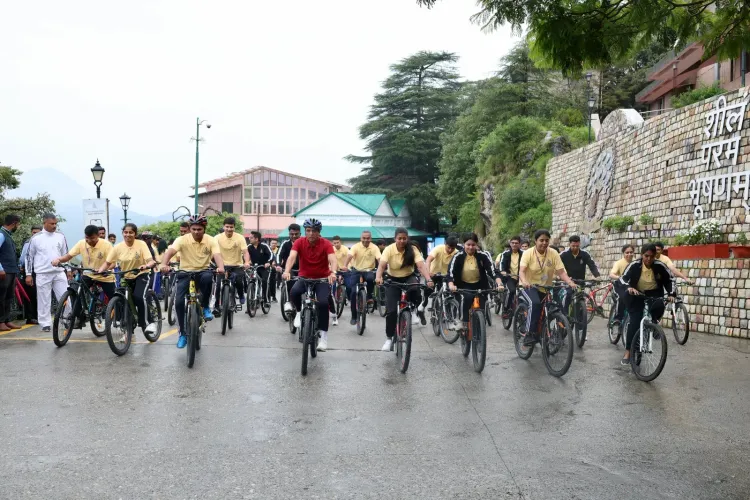 Mandaviya Cycles with IAS Probationers at LBSNAA Mussoorie