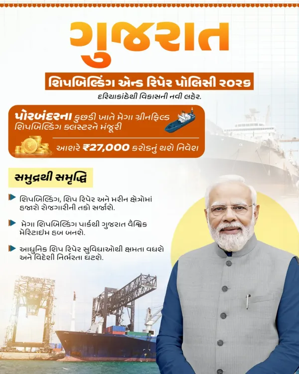 Mandaviya: Gujarat Shipbuilding Policy to Draw ₹27,000 Cr