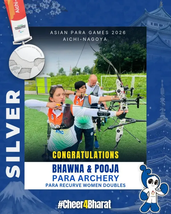 Mandaviya hails Bhawna & Pooja's silver in Para Archery