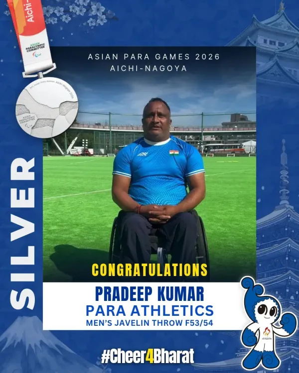Mandaviya Hails India's Double Podium in Para Javelin