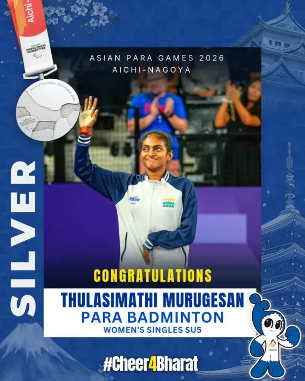 Mandaviya hails Thulasimathi's Silver at Asian Para Games 2026