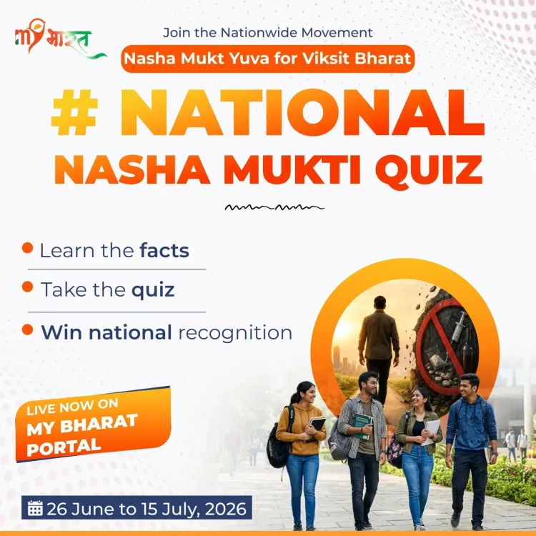 Mandaviya Promotes National Nasha Mukti Quiz on MyBharat