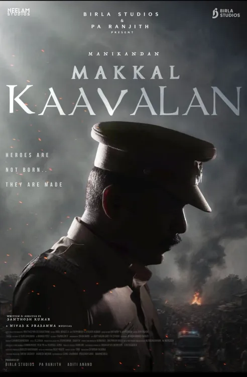 Manikandan's action drama 'Makkal Kaavalan' title revealed with first look